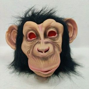 Chimp Mask Adult Chimpanzee Bruno Mars Monkey Halloween Costume Fancy Dress